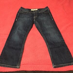 BKE Women's Blue STRAIGHT LEG jeans.